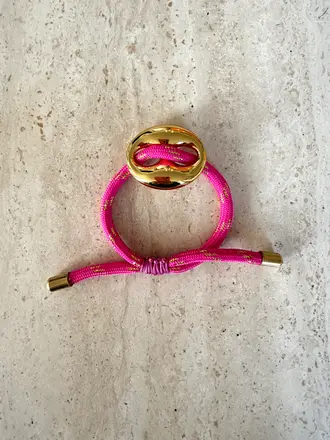 Pair A Dice Bean Bracelet Medium - Pink