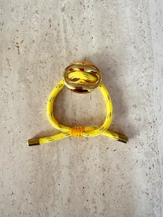 Pair A Dice Bean Bracelet Medium - Summer Yellow
