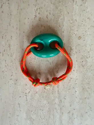 Pair A Dice Bean Bracelet Acryl - Green