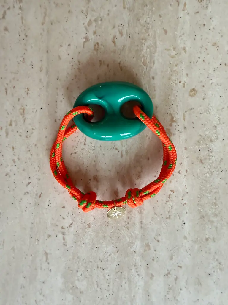 Pair A Dice Bean Bracelet Acryl - Green