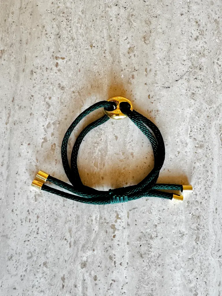 Pair A Dice Bean Bracelet Mini - Petrol