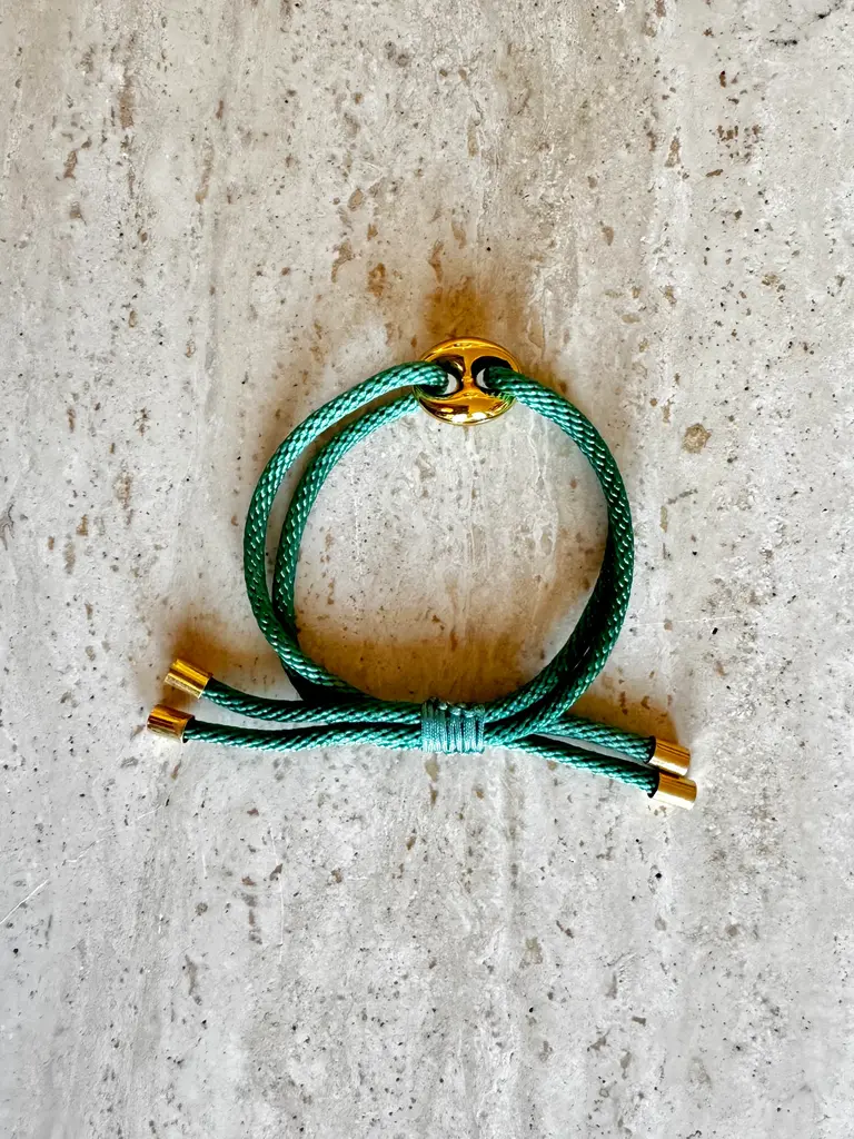 Pair A Dice Bean Bracelet Mini - Sage
