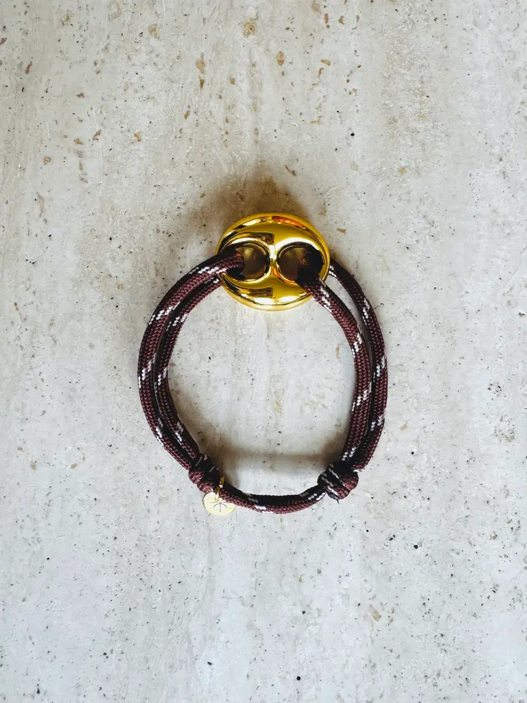 Pair A Dice Bean Bracelet Small - Brown