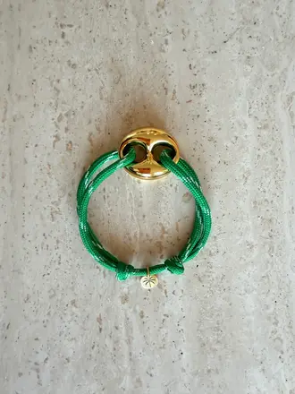 Pair A Dice Bean Bracelet Small - Green