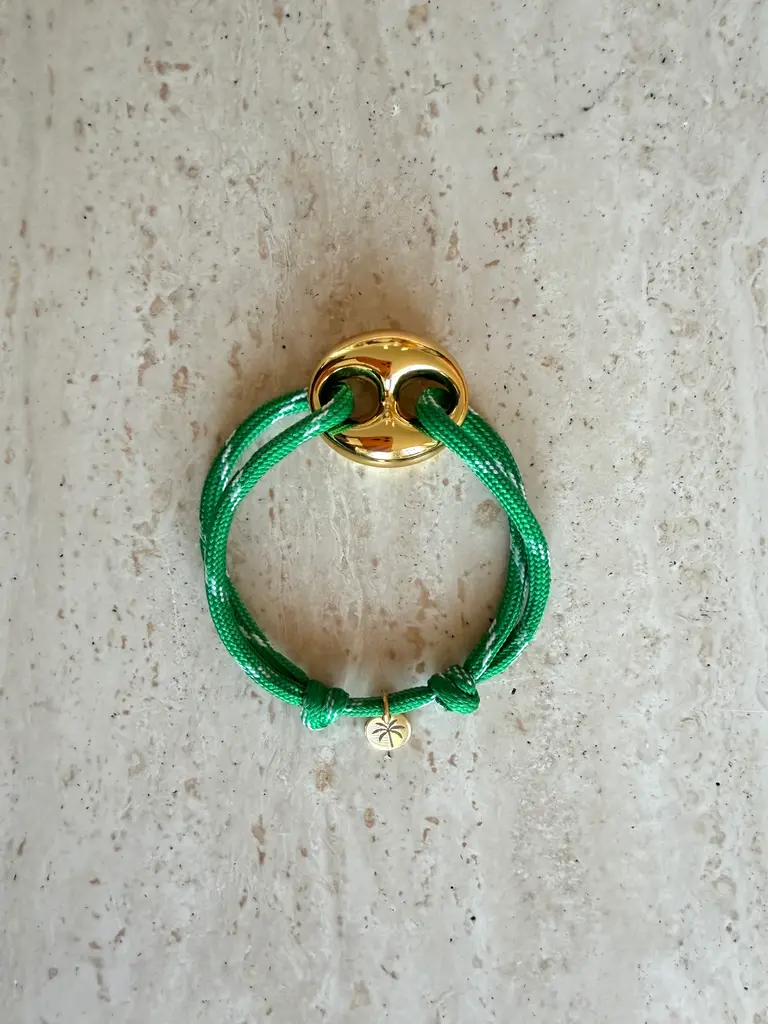 Pair A Dice Bean Bracelet Small - Green