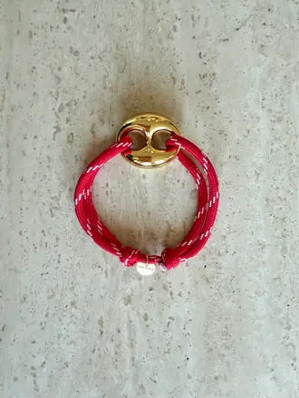 Pair A Dice Bean Bracelet Small - Red