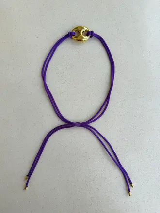Pair A Dice Bean Necklace - Purple