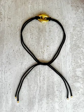 Pair A Dice Bean Necklace - Black