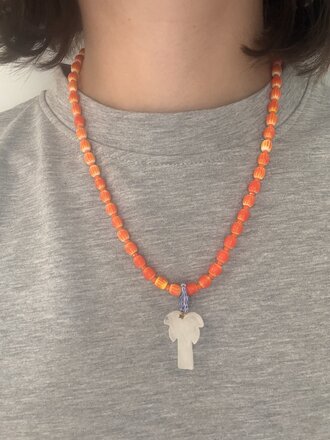 Palmtree Necklace - Orange