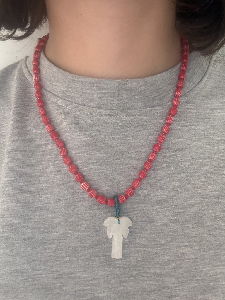 Palmtree Necklace - Red