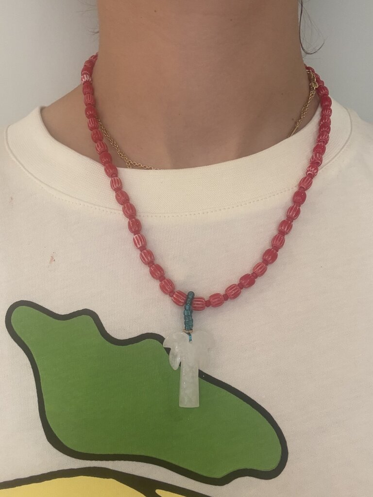 Palmtree Necklace - Red