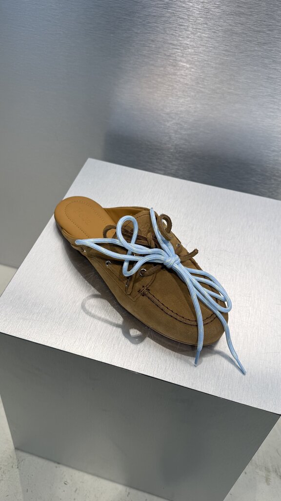 Posa Boat Loafer Mule - Camel