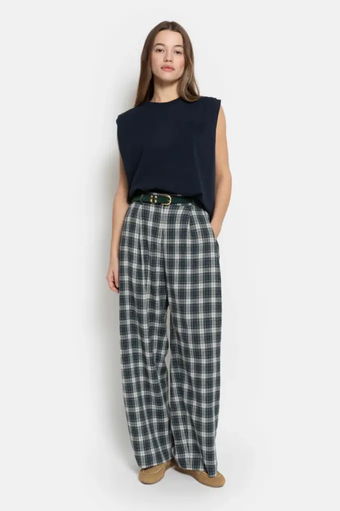 Âme Antwerp Marta pants - Navy checked