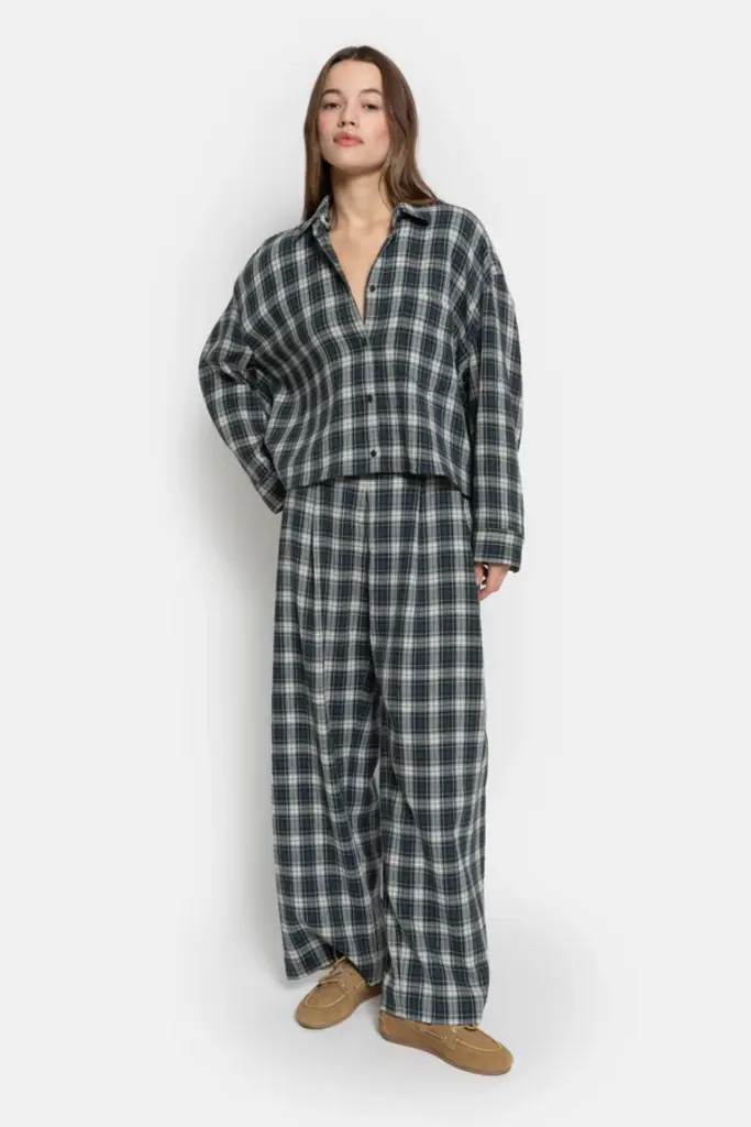 Âme Antwerp Marta pants - Navy checked
