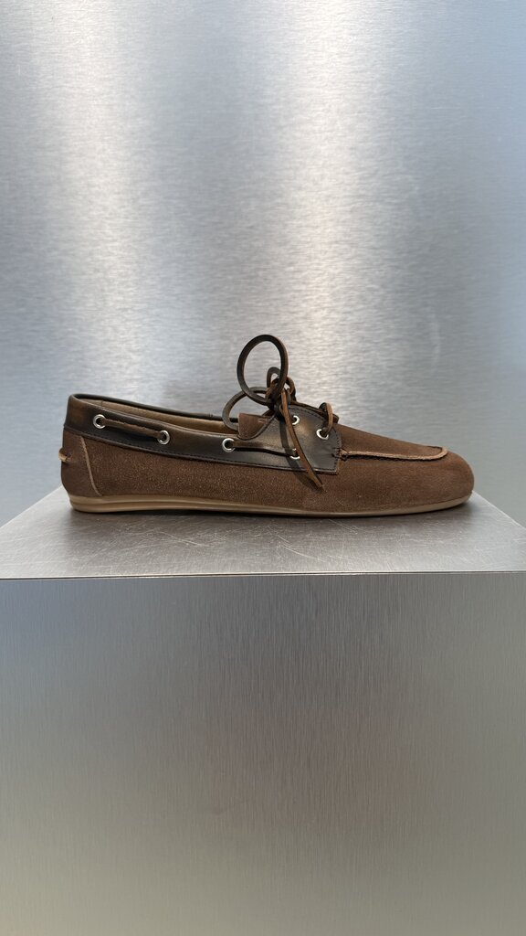 Posa Boat loafer - SUEDE + LEATHER coffee
