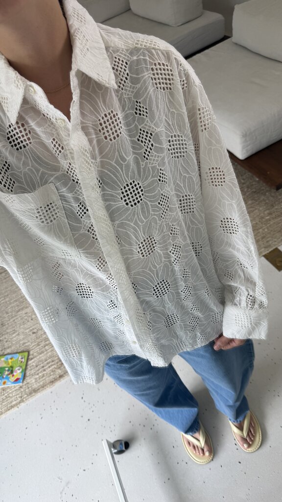 Âme Antwerp Daddy Embroidered Shirt - White