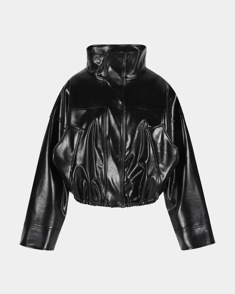 Rhune Jessy jacket vegan leather - Black