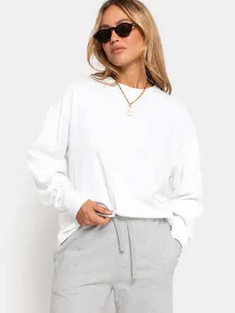 Âme Antwerp Orbit t-shirt long sleeves - White