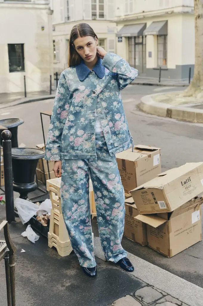 Baum und Pferdgarten Napolen pants - Flower denim