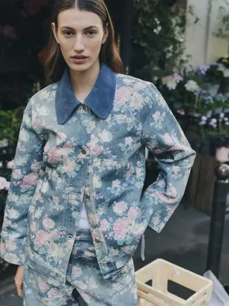 Baum und Pferdgarten Benilda jacket - Flower denim