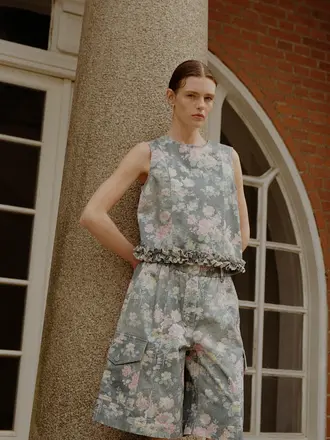 Baum und Pferdgarten Madie top - Flower denim