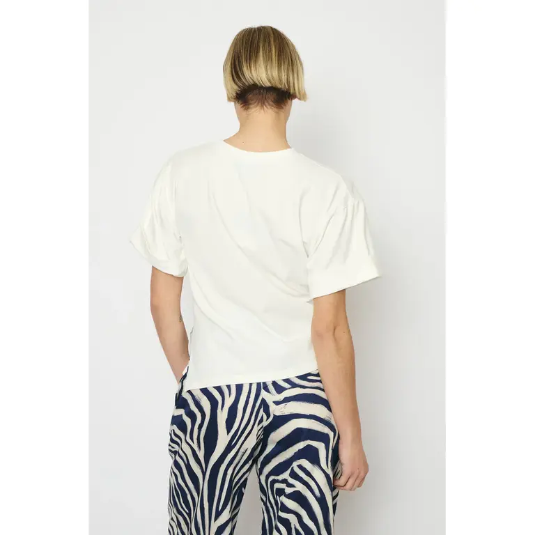 RE/BORN Gabriëlle t-shirt - Offwhite
