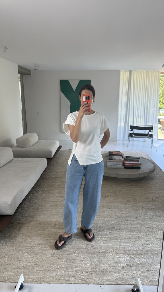 RE/BORN Maud T-shirt - Offwhite