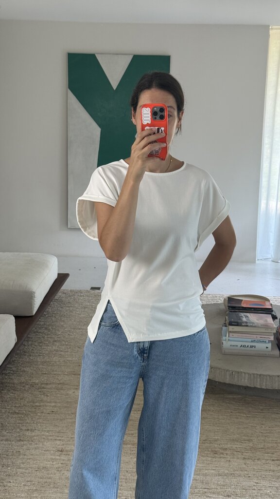 RE/BORN Maud T-shirt - Offwhite