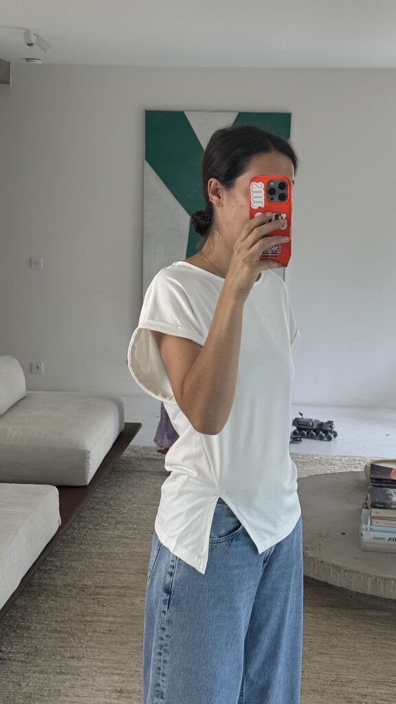 RE/BORN Maud T-shirt - Offwhite