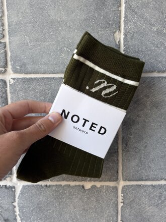 NOTED Logo Socks - Khaki