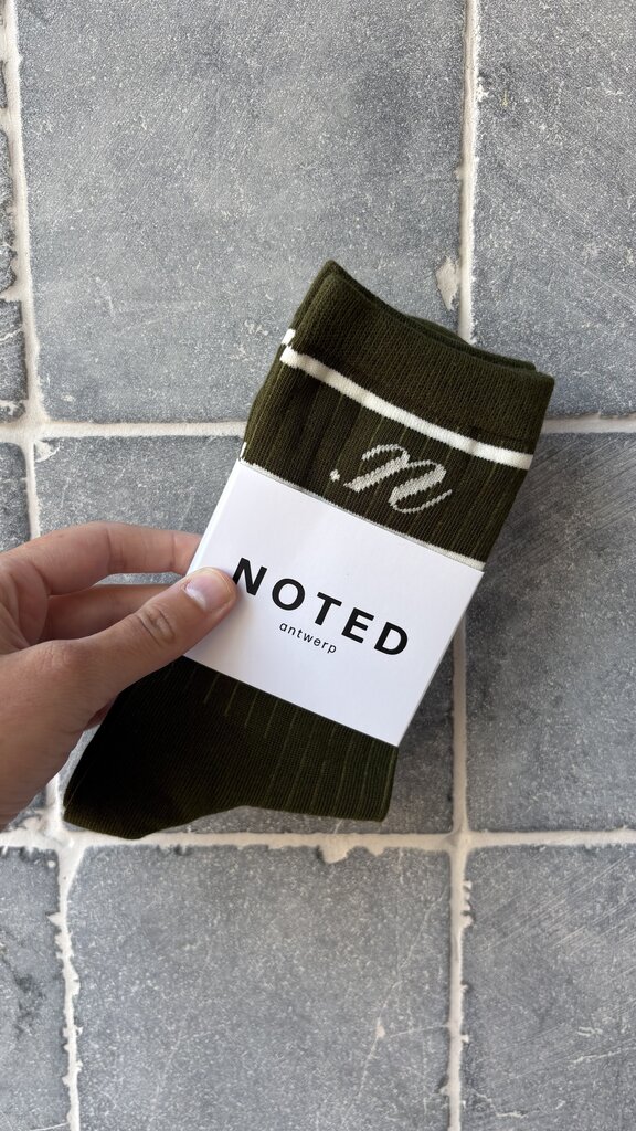 NOTED Logo Socks - Khaki