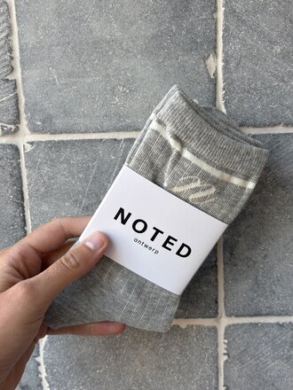 NOTED Logo Socks - Light Grey