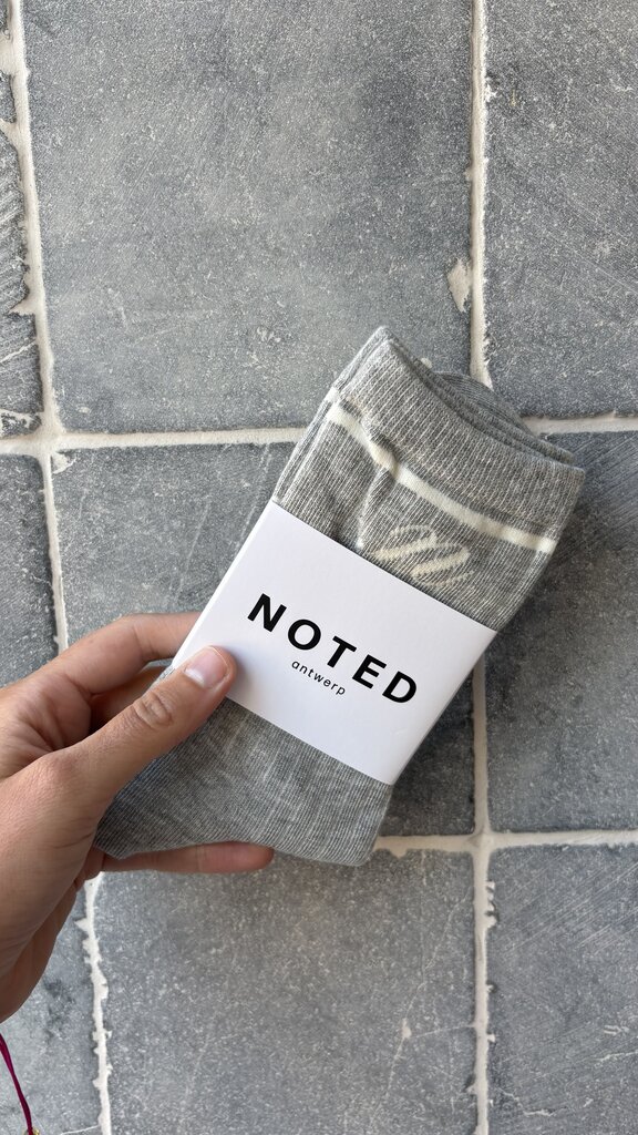 NOTED Logo Socks - Light Grey