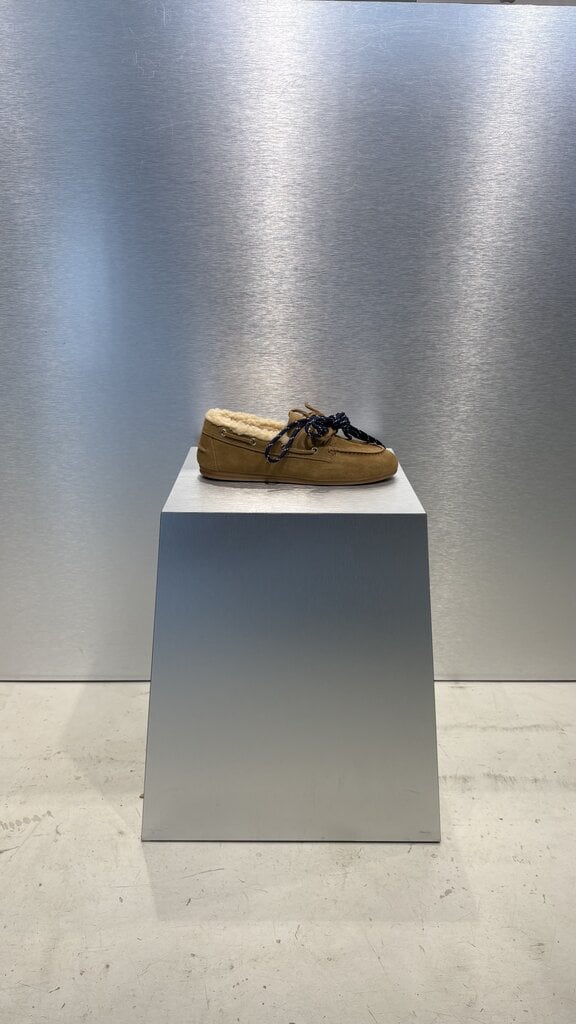 Posa Boat Loafer Brushed Fur - Camel 2.0