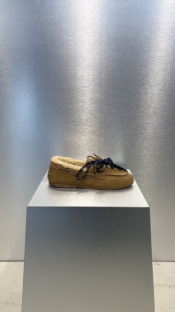 Posa Boat Loafer Brushed Fur - Camel 2.0