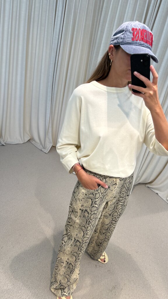 The New Society TNS Barrel Pants - Snake Print