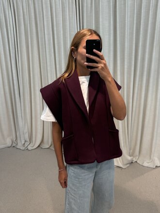 RE/BORN Mattea Vest - Vino