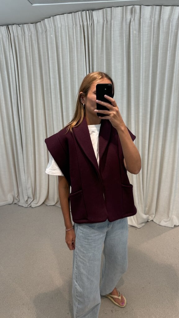 RE/BORN Mattea Vest - Vino