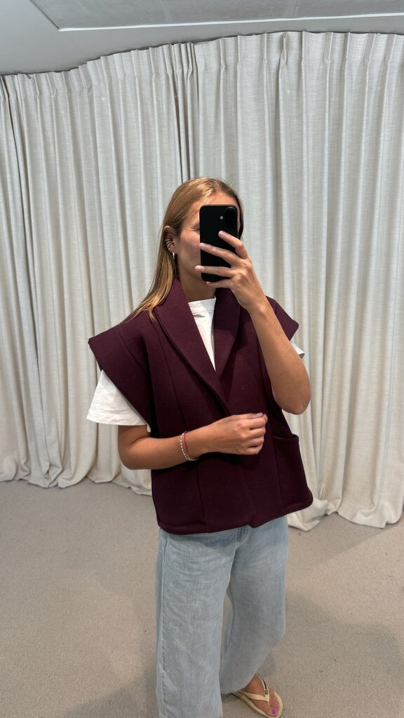 RE/BORN Mattea Vest - Vino