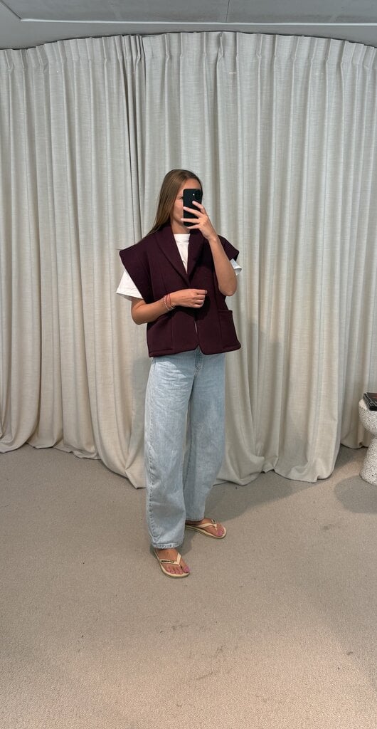 RE/BORN Mattea Vest - Vino