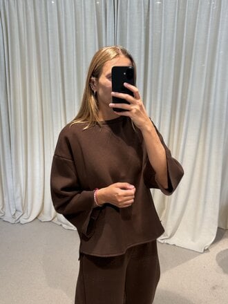 RE/BORN Izy Sweater - Chocolate