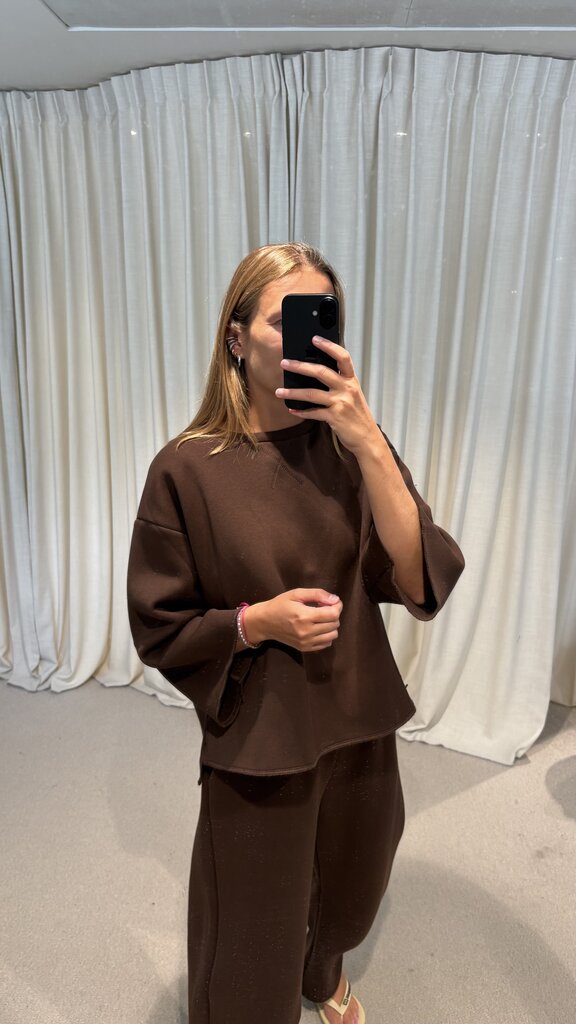 RE/BORN Izy Sweater - Chocolate