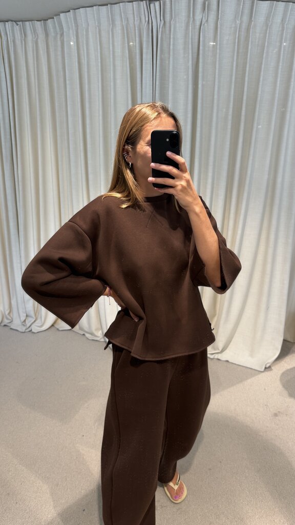 RE/BORN Izy Sweater - Chocolate