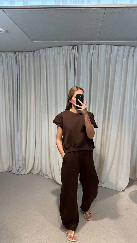 RE/BORN Justine Top - Chocolate