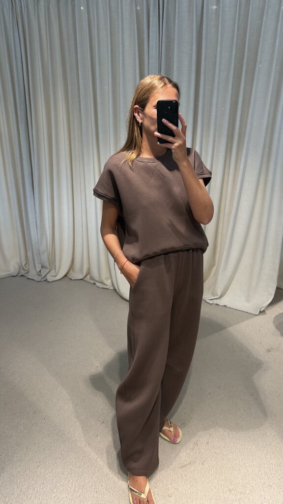 RE/BORN Justine Top - Taupe