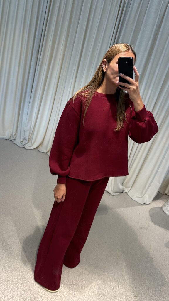 RE/BORN Kai Sweater - Bordeaux