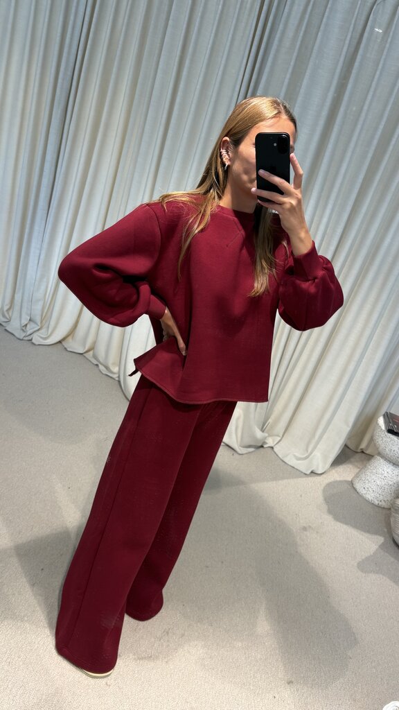 RE/BORN Kai Sweater - Bordeaux