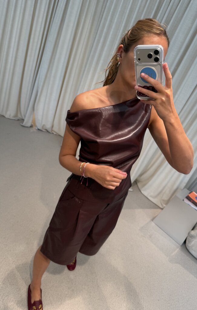 AMANDINE Chloe Top - Bordeaux