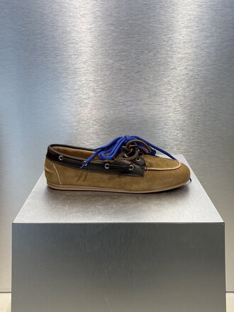 Posa Boat Loafer Suede/Leather - Coffee/Caramelo