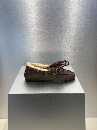 Posa Boat Loafer Brushed FUR - Daytona Grey